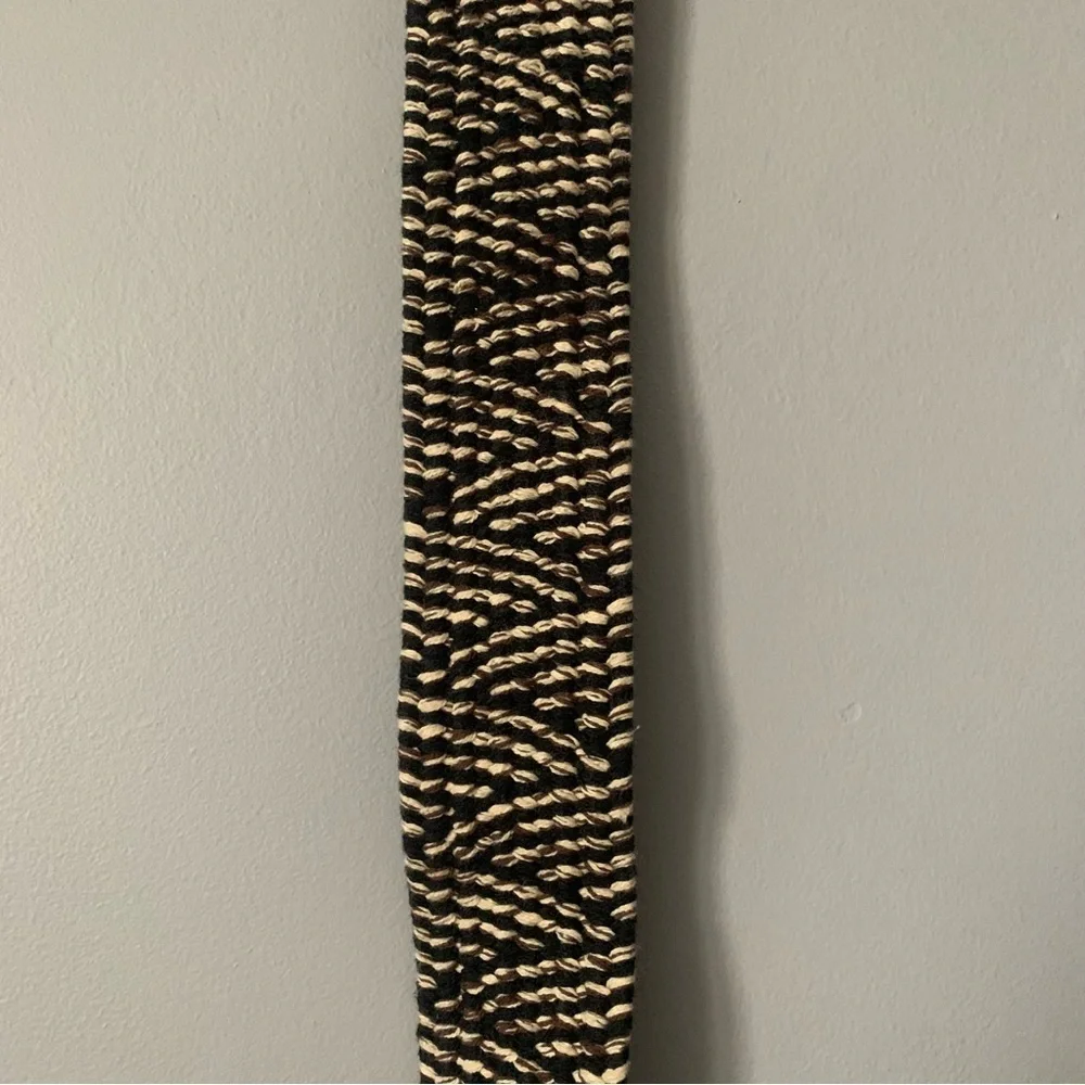 J.CREW Women’s Brown and Black Woven Belt